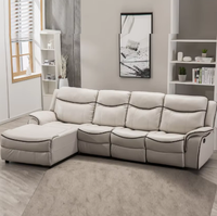 Ensemble de chaises de salon modernes et confortables en cuir nano respirant