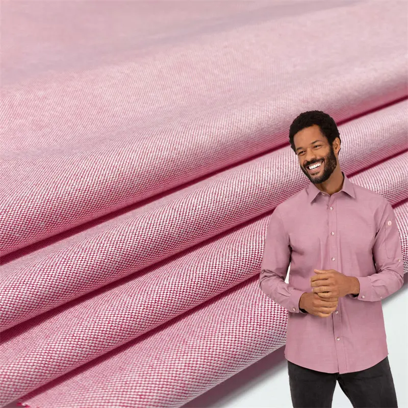 Sunplustex C40S*C21S/2 167GSM 100% Cotton Yarn Dyed Oxford Fabric For Outdoor Jacket Garment Men's Shirt Pants Coat