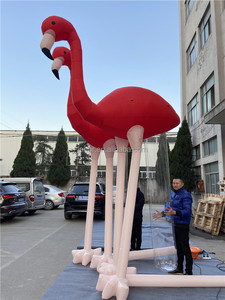 <span class=keywords><strong>Flamant</strong></span> <span class=keywords><strong>rose</strong></span> <span class=keywords><strong>gonflable</strong></span> géant avec lunettes, animaux gonflables pour la décoration d'événements - Product Image 6