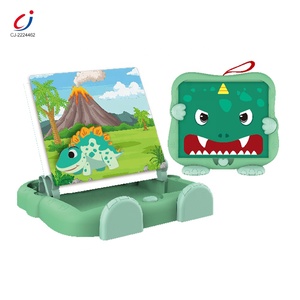 Chengji 2 In 1 Puzzel Speelgoed Dinosaurus Tekenen Magnetisch Bord Spelen Kinderen Plastic Magnetische Creativiteit Tekentafel Voor Kinderen - Product Image 1