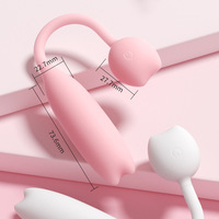 App-gesteuerter Tragbarer Slip-Vibrator für Frauen U-förmiger Silikon-Klitoris-Stimulator Erwachsenen-Sexspielzeug für Paare