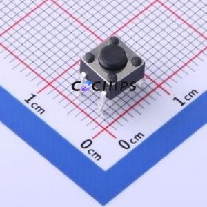TS-1095PD-A1B2-D2 Tactile Switch Through hole-4P,6x6mm Switch Single Pole Single Throw Round Button 1.8N Through Hole - Product Image 1