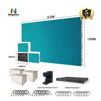 Affichage LED couleur pleine 16 bits à niveaux de gris, fixe en intérieur, en aluminium moulé sous pression, installation empilée, affichage LED 16 bits à niveaux de gris