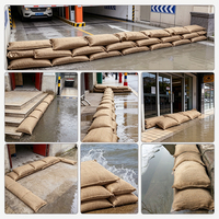 Sacs anti-inondation en jute biodégradables naturels, absorbants et auto-extensibles, alternative réutilisable aux sacs de sable pour le contrôle rapide des inondations