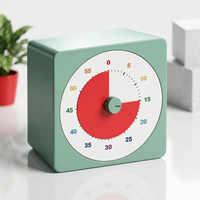 Kinder-Lern- und Küchentimer mit Alarm, Digitalanzeige, Wasserdicht, Kunststoff, 60-Minuten-Countdown für Kinder, Batteriebetrieben