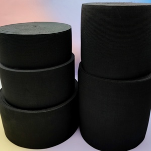 Bande élastique en polyester de 10 cm de large pour accessoires vestimentaires, haute qualité, noir et blanc, en stock – Vente chaude, fournisseur d'usine - Product Image 2