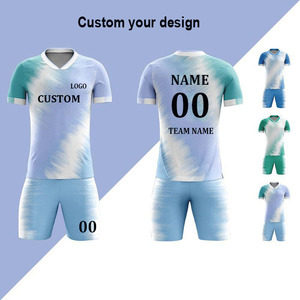 All'ingrosso maglia da calcio Set OEM e in Stock maglia da calcio sublimata divisa da calcio in poliestere 100% maglia da calcio - Product Image 2