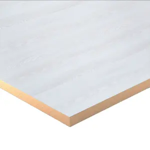 Spessore della trama personalizzata 18mm foglio di cartone laminato mdf con superficie in melamina con venature del legno bianco