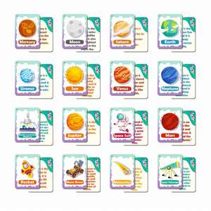 Tarjetas Educativas de Planetas del Espacio, 34 Piezas, Rompecabezas Cognitivo del Universo para Niños en Edad Preescolar, Venta al Por Mayor - Product Image 4