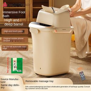 เครื่องนวดเท้าอัตโนมัติสำหรับใช้ในบ้าน พร้อมอ่างแช่เท้าแบบลึก ให้ความร้อนคงที่ สำหรับการล้างเท้า - Product Image 6