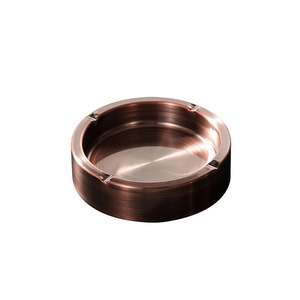 Kaiwang Stainless Steel Ashtray Round Thickened Durable For Bars Cafes Factory Direct Sales - Product Image 2