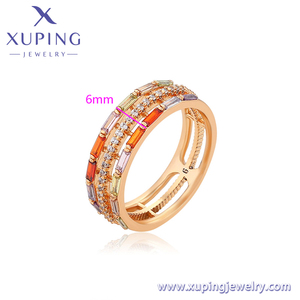 S00005707 <span class=keywords><strong>XUPING</strong></span> <span class=keywords><strong>Jewelry</strong></span> Cobre Piedra multicolor Zirconia 18K Chapado en oro <span class=keywords><strong>Xuping</strong></span> Anillo de mujer - Product Image 2