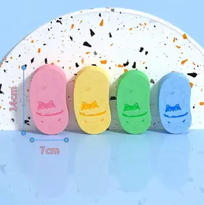3D PVA 아기 목욕 스폰지 무통 어린이 몸 청소 목욕 장난감 스폰지 세트 바디 마사지 목욕 스크럽 각질 제거 스폰지 천연 브러시