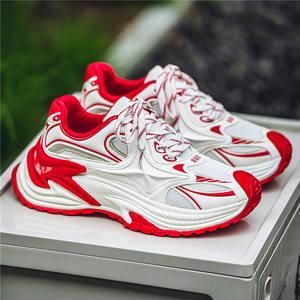 Zapatos deportivos de malla para hombre, estilo casual, con suela gruesa para aumentar la altura, estilo moderno para estudiantes, novedad de primavera. - Product Image 3