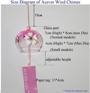 Carillons à vent en verre japonais faits à la main, thème oiseaux et insectes, décoration d'intérieur, anniversaire, mariage, Saint-Valentin, fête des mères, fête des pères - Product Image 5