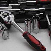 Kit d'outils de réparation automobile 78 pièces le plus vendu avec jeu de clés à douilles à chocs