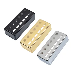 Mini Style Brass 6 String Guitar Humbucker Pickup Cover / Pole 68*29mm Spacing 50/52mm
