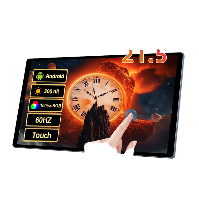 21.5 Inch Smart Portable Monitor Display 1080P Desktop Capacitive Touch Screen LED Backlight for Camping and Digital Signage