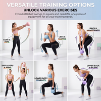 Kettlebell de Cuero PU Suave Relleno de Arena, con Agarre Antideslizante, Base Plana, Diseño Anti-Fugas, Resistente a Caídas, para Gimnasio en Casa y Fitness