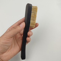 Brosse rigide en bois de santal violet, crinière de cheval noir, crinière de cochon, crinière de cochon à poils jaunes