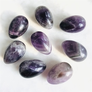 Huevo de cristal de amatista de ensueño natural al por mayor para masaje curativo Yoni - Product Image 4