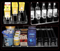 Fabrication de pousseurs d'étagères personnalisés pour supermarchés, système de pousseurs pour cigarettes, séparateur d'étagères en acrylique