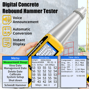 Digitaler Betonhärteprüfer mit OLCD-Display Rückprallhammer mit Speicher für 2000 Standardkomponenten - Product Image 4