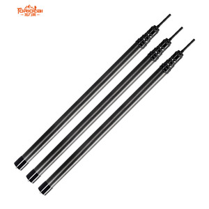 TLL Ultralight Gen 4 UD Poteau de fixation en fibre de carbone antidérapant avec verrouillage directionnel et goupille rétractable pour bâche de camping - Product Image 1
