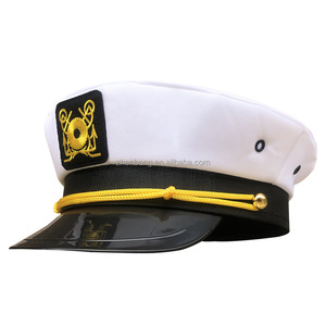 Chapeau de capitaine blanc 100% coton personnalisé professionnel en gros <span class=keywords><strong>pour</strong></span> femme - Product Image 3
