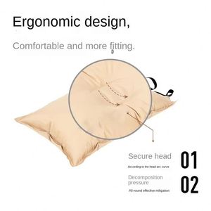 Almohada Inflable de Poliéster Ecológica e Impermeable para Exteriores, Camping, Viajes y Playa, con Tela Elástica y Firmeza Media para Dormir de Lado - Product Image 3