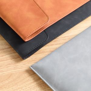A4 Faux Leather Business Document Bag Sobre A4 Carpeta de archivos de documentos Carpeta de archivos de cuero suave PU Sobre Organizador de archivos Cartera - Product Image 5