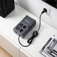 Regulador de Voltaje de CA Monofásico de 1000VA Personalizado por el Fabricante, Entrada de 50/60Hz 145-275V, Sistema de Control por Relé, Certificado CE, 1 Año de Garantía