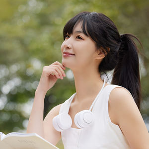 Dernier produit Ventilateur de cou rechargeable haute vitesse 2400mAh Moteur sans balais <span class=keywords><strong>l</strong></span>éger Source d'alimentation USB 2400mAh - Product Image 3