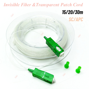 Cable de conexión de fibra óptica transparente Simplex de modo único G657A2 para interior de 0,9 MM con SC UPC para redes 4G Wi-Fi FTTH 3G GPRS - Product Image 4