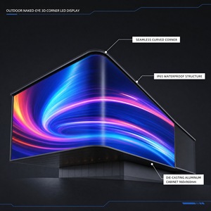 Pantalla LED <span class=keywords><strong>3D</strong></span> para Exteriores, Visible a Simple Vista, de P2.5 a P10, 5000nits, IP65 Impermeable, para Esquinas Comerciales y Plazas Urbanas - Product Image 2