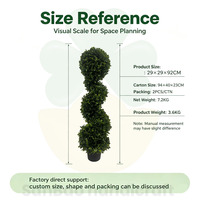 Arbre topiaire artificiel en spirale en forme de feuille d'arachide H92cm, plante verte artificielle en pot pour la décoration de la maison, des mariages, des fêtes, des jardins et des porches