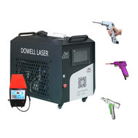 Fuente de Láser Dowell JPT IPG Max Reci de 1500W 2000W 3000W, Mini Láser de Fibra Portátil Manual 5 en 1, Soldadura Láser de Fibra Refrigerada por Agua, Nuevo