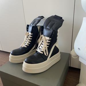 Baskets décontractées de luxe pour créateur de mode, avec logo, à lacets, tige en cuir de vachette, antidérapantes, chaussures de marche, doublure en cuir véritable de haute qualité - Product Image 3