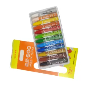 رخيصة الثمن عصا الرسم الزيتي الفني coloful أقلام تلوين مواد طبيعية آمنة لينة الباستيل للأطفال