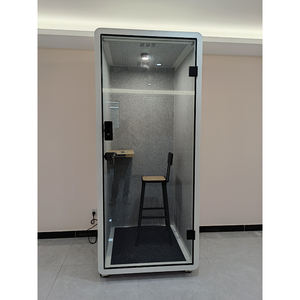 Cabines de Privacidade Portáteis Modernas com Teto Alto, Silenciosas, para Trabalho, Cabine Acústica para Escritório e Reuniões - Product Image 4