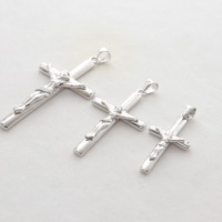 Colgante de plata de ley 925 hipoalergénico para mujer, collar con Cruz, accesorios