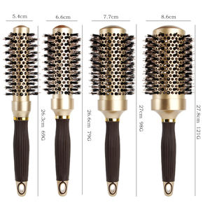 Multi-tipo marrón colgante antideslizante mango cerdas alisador de pelo masaje <span class=keywords><strong>peine</strong></span> rodillo <span class=keywords><strong>peine</strong></span> conjunto para SHANGZHIYI - Product Image 3