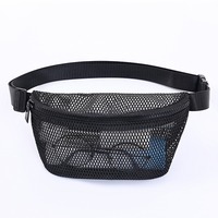 Sac banane personnalisé avec logo, sac de ceinture en gros, sac banane en maille, fabricant OEM, voyage, sports de plein air