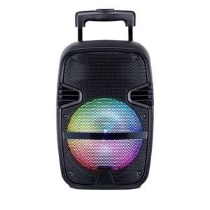 HANSUO 12 pulgadas carro karaoke altavoz boomboxstereo altavoz Torre carro altavoz de madera - Product Image 2