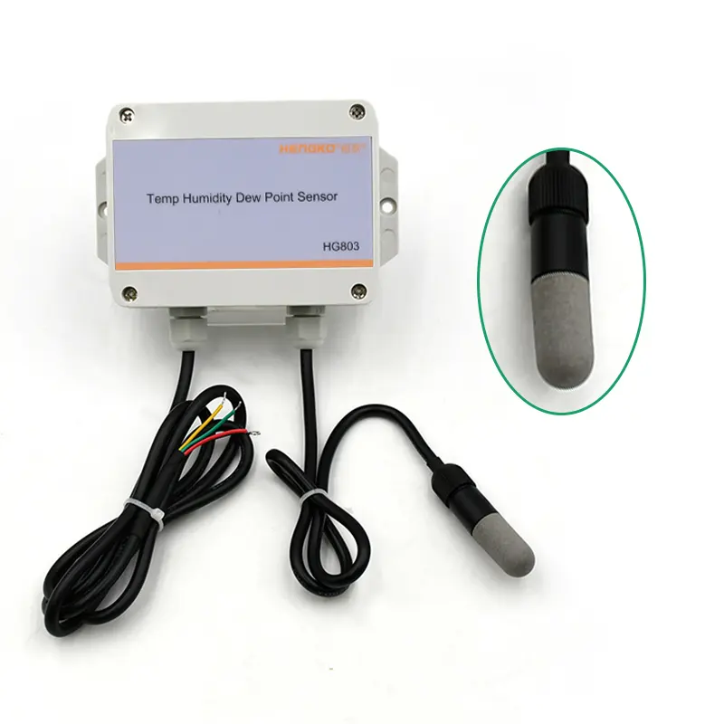 Hg803 chia thăm dò 4 20mA RS485 phòng giám sát nhiệt độ và độ ẩm cảm biến Meter transmitter cho xây dựng nhà kính