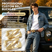 Boucle de ceinture personnalisée avec logo sur mesure, style vintage, en métal durable, pour ceintures en H