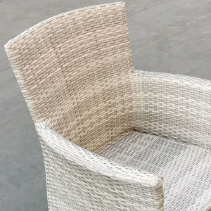Sedia da giardino in vimini in vimini intrecciata a mano con ristorante esterno con Patio di lusso tradizionale - Product Image 6