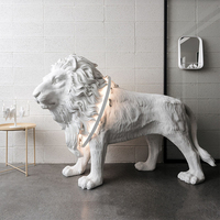 Nouvelle conception de lampadaire d'extérieur personnalisé en forme d'animal, style nordique moderne minimaliste, lampes créatives, grande sculpture, décoration d'hôtel, lampadaire de luxe
