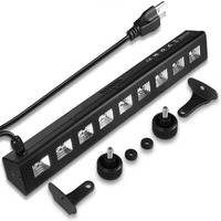 Lumière murale noire à LED d'usine OEM, 27W, 110V, 230V, interrupteur à prise, éclairage de scène UV, fête, club, disco, peinture corporelle, lumière noire à LED