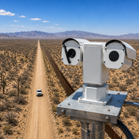 Cámara IP PTZ de Seguridad de Largo Alcance con Detección de Vehículos en el Desierto, Imágenes Térmicas Diurnas y Nocturnas